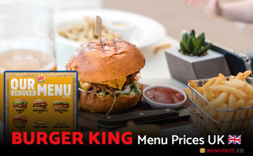 Burger King UK Menu Price