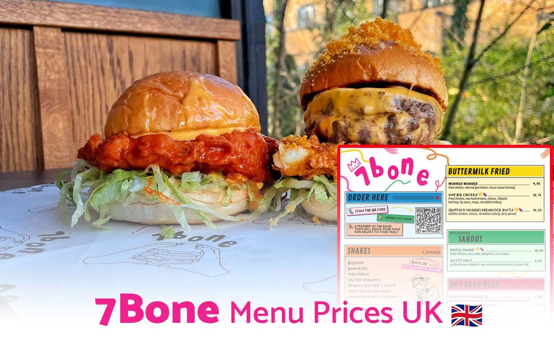 7Bone Menu Prices UK 2025