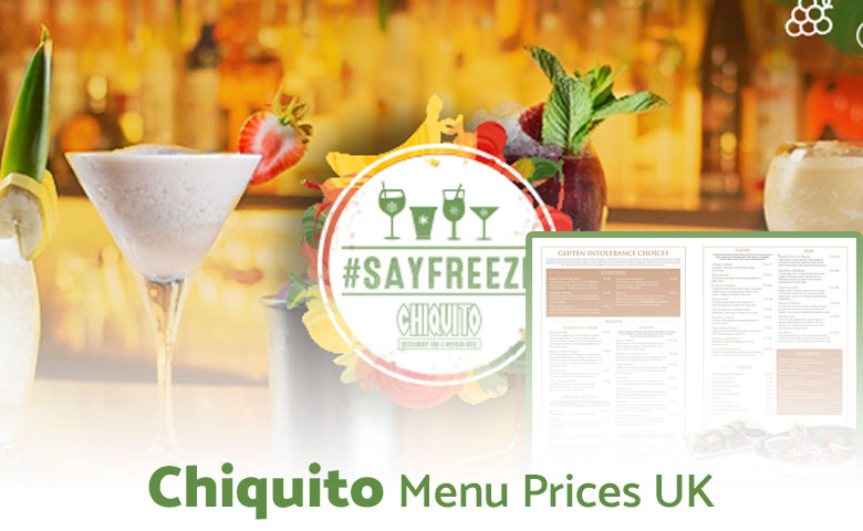 Chiquito Menu Prices UK 2025