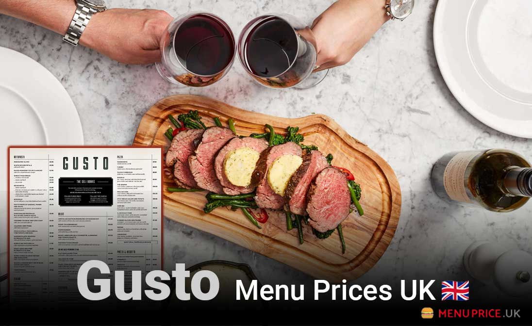 Gusto Menu Prices UK 2025