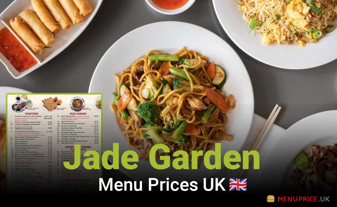 Jade Garden Menu Prices UK 2025