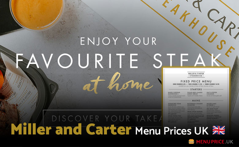 Miller and Carter Menu Prices UK 2025