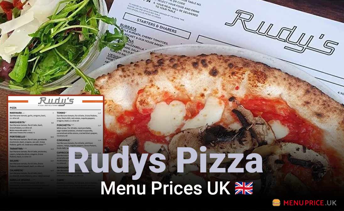 Rudys Pizza Menu Prices UK 2024