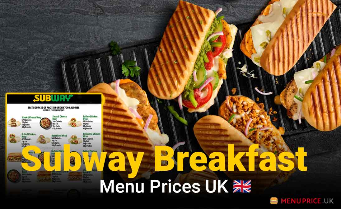 Subway Breakfast Menu Prices UK 2025